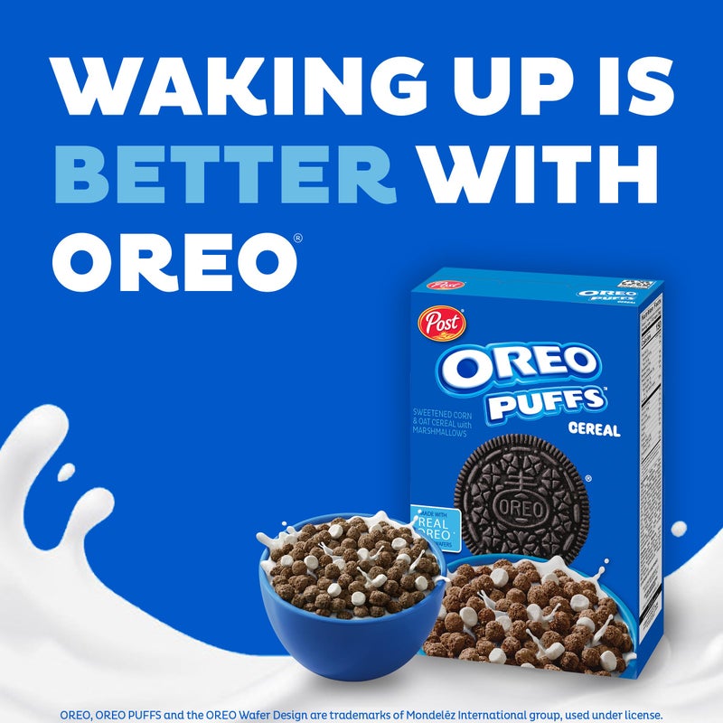 Post Oreo Puff Chocolate Breakfast Cereal, 10 oz Box - Image 4